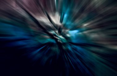 Hızlanma hareketi var. Işık ve çizgiler koyu arkaplanda hızla hareket ediyor