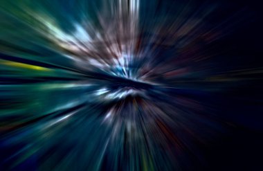 soyut ışık hareketi, koyu arkaplan, uzay broşürünü kopyala