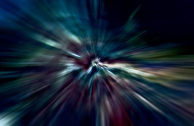 Hızlanma hareketi, ışık ve çizgiler koyu arkaplan üzerinde hızla hareket ediyor