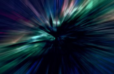 Hızlanma hareketi, ışık ve çizgiler koyu arkaplan üzerinde hızla hareket ediyor