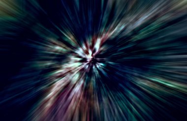 Hızlanma hareketi, ışık ve çizgiler koyu arkaplan üzerinde hızla hareket ediyor