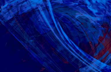 Soyut Mavi duvar kağıdı kapağı, hareket halindeki desen çizgileri, boşluğu kopyala 