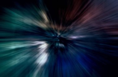 Hızlanma hareketi, ışık ve çizgiler koyu arkaplan üzerinde hızla hareket ediyor