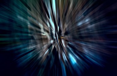 Hızlanma hareketi, ışık ve çizgiler koyu arkaplan üzerinde hızla hareket ediyor