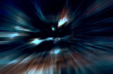 Hızlanma hareketi, ışık ve çizgiler koyu arkaplan üzerinde hızla hareket ediyor