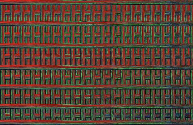 Geometrik kaplamalı güzel renklere sahip Soyut Tasarım, Yaratıcılık Arkaplanı