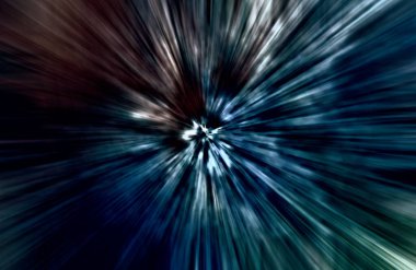 Hızlanma hareketi, ışık ve çizgiler koyu arkaplan üzerinde hızla hareket ediyor