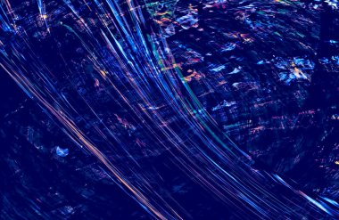 Soyut Mavi Arkaplan, desen desen çizgileri hareket halinde