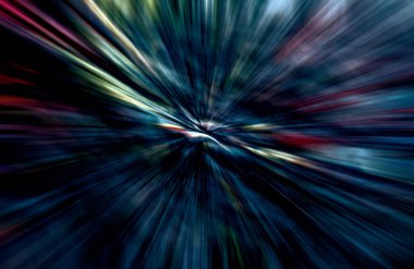 soyut ışık hareketi, koyu arkaplan, uzay broşürünü kopyala