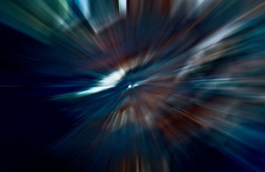 Hızlanma hareketi, ışık ve çizgiler koyu arkaplan üzerinde hızla hareket ediyor