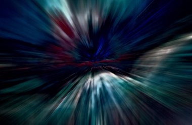 Hızlanma hareketi, ışık ve çizgiler koyu arkaplan üzerinde hızla hareket ediyor