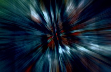 Hızlanma hareketi, ışık ve çizgiler koyu arkaplan üzerinde hızla hareket ediyor