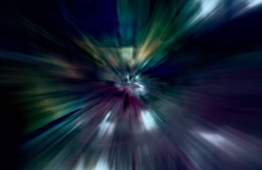 Hızlanma hareketi, ışık ve çizgiler koyu arkaplan üzerinde hızla hareket ediyor