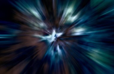 Hızlanma hareketi, ışık ve çizgiler koyu arkaplan üzerinde hızla hareket ediyor