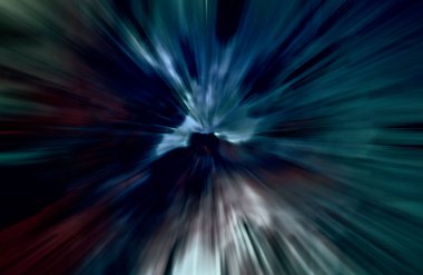 Hızlanma hareketi, ışık ve çizgiler koyu arkaplan üzerinde hızla hareket ediyor