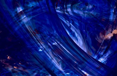 Soyut Mavi duvar kağıdı kapağı, hareket halindeki desen çizgileri, boşluğu kopyala 