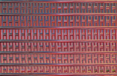 Geometrik fayanslı rengarenk deseni ve güzel renkleri olan soyut tasarım. 