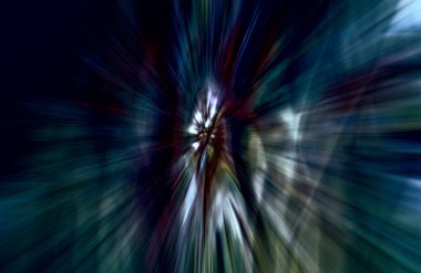 Hızlanma hareketi, ışık ve çizgiler koyu arkaplan üzerinde hızla hareket ediyor