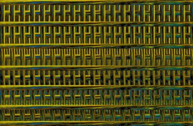 Geometrik fayanslı rengarenk deseni ve güzel renkleri olan soyut tasarım. 