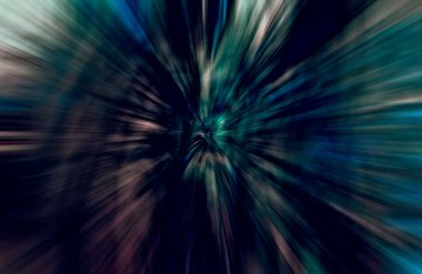 Hızlanma hareketi, ışık ve çizgiler koyu arkaplan üzerinde hızla hareket ediyor