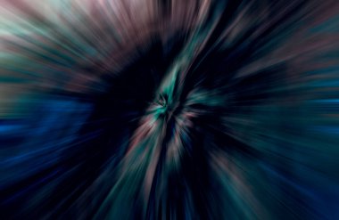 Hızlanma hareketi, ışık ve çizgiler koyu arkaplan üzerinde hızla hareket ediyor