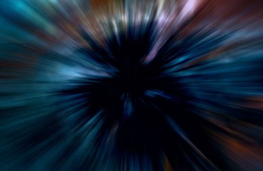 Hızlanma hareketi, ışık ve çizgiler koyu arkaplan üzerinde hızla hareket ediyor