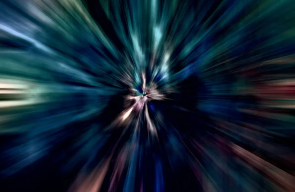 Movimiento Luz Abstracta Fondo Oscuro Espacio Copia Volante Fondo Pantalla —  Fotos de Stock