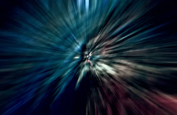 Acceleration Speed Motion Light Stripes Moving Fast Dark Background — Stock Photo, Image