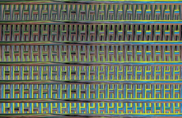 Geometrik fayanslı rengarenk deseni ve güzel renkleri olan soyut tasarım. 