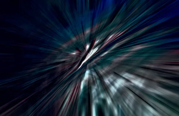 Acceleration Speed Motion Light Stripes Moving Fast Dark Background — Stock Photo, Image