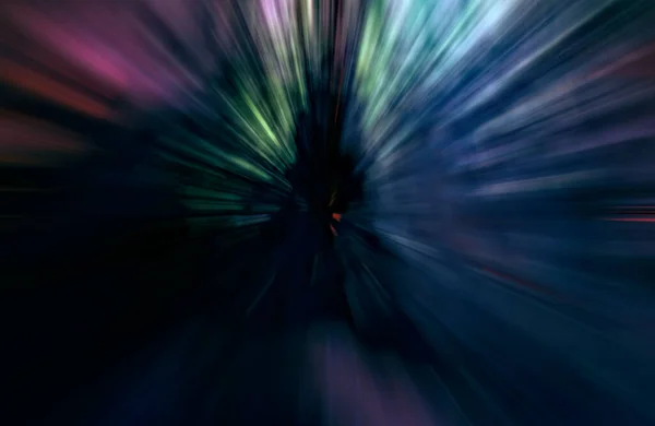 Acceleration Speed Motion Light Stripes Moving Fast Dark Background — Stock Photo, Image