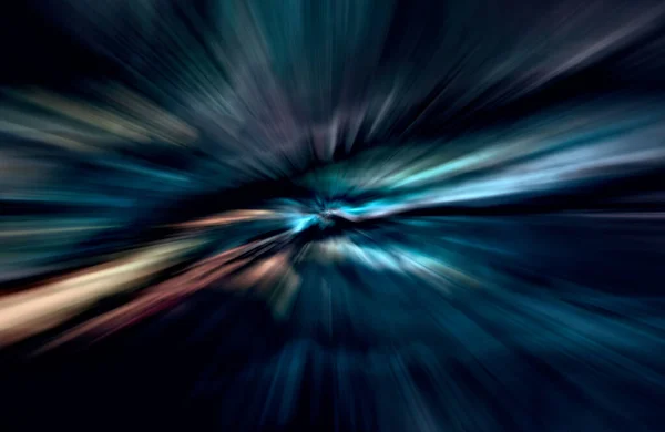 Velocidad Aceleración Movimiento Luz Rayas Moviéndose Rápido Sobre Fondo Oscuro —  Fotos de Stock