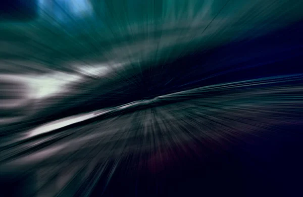 Zrychlení Rychlost Pohyb Světlo Pruhy Pohybující Rychle Přes Tmavé Pozadí — Stock fotografie