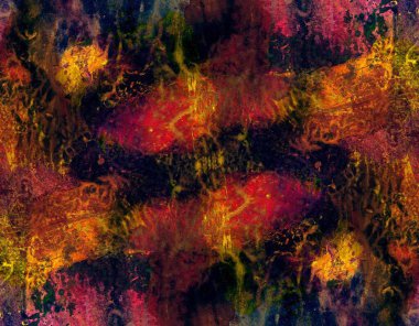 Güzel renklerle soyut boyama  