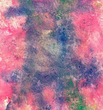 Güzel renklerle soyut boyama  