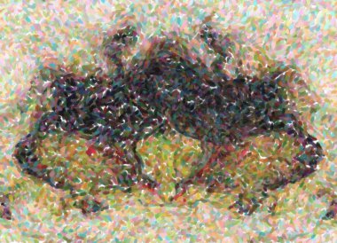 Arkaplan için güzel renklere sahip soyut boyama