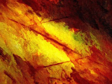 Güzel renklerle soyut boyama  