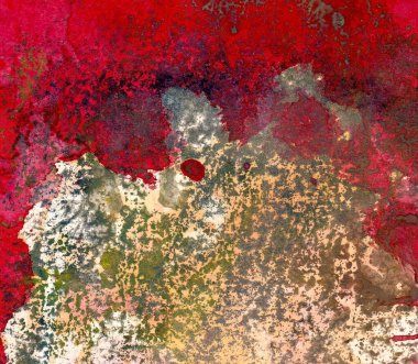 Güzel renklerle soyut boyama  