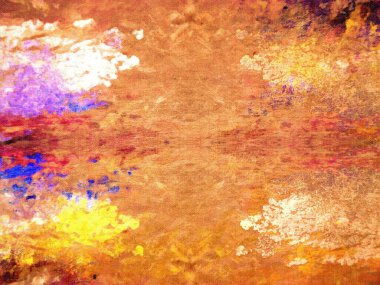 Güzel renklerle soyut boyama  