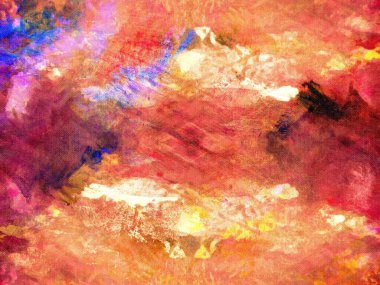 Güzel renklerle soyut boyama  