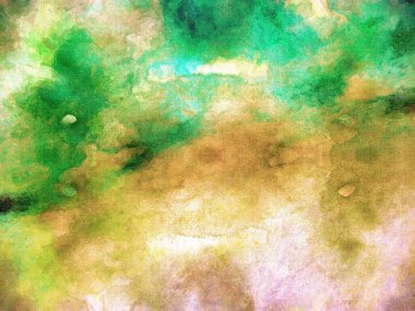 Güzel renklerle soyut boyama  