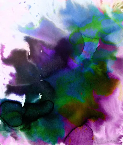 Abstract Vloeibare Kleuren Achtergrond Papier Behang Kopieer Ruimte Aquarel — Stockfoto