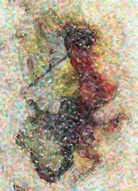 Arkaplan için güzel renklere sahip soyut boyama