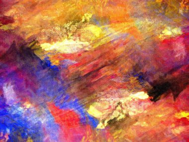 Güzel renklerle soyut boyama  