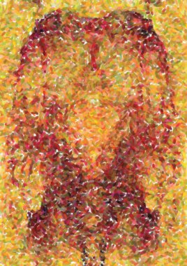 Arkaplan için güzel renklere sahip soyut boyama