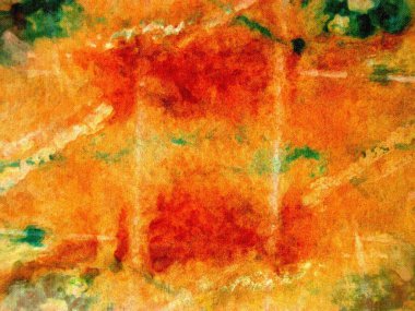 Güzel renklerle soyut boyama  