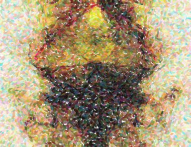 Arkaplan için güzel renklere sahip soyut boyama