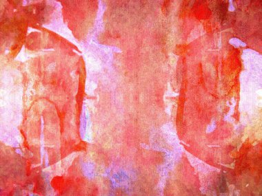 Güzel renklerle soyut boyama  