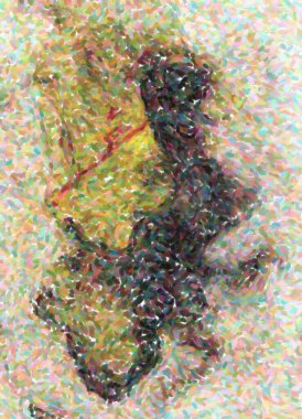 Arkaplan için güzel renklere sahip soyut boyama