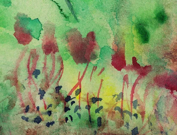 Abstracte Verf Kunst Aquarel Vloeibare Kleuren Achtergrond — Stockfoto